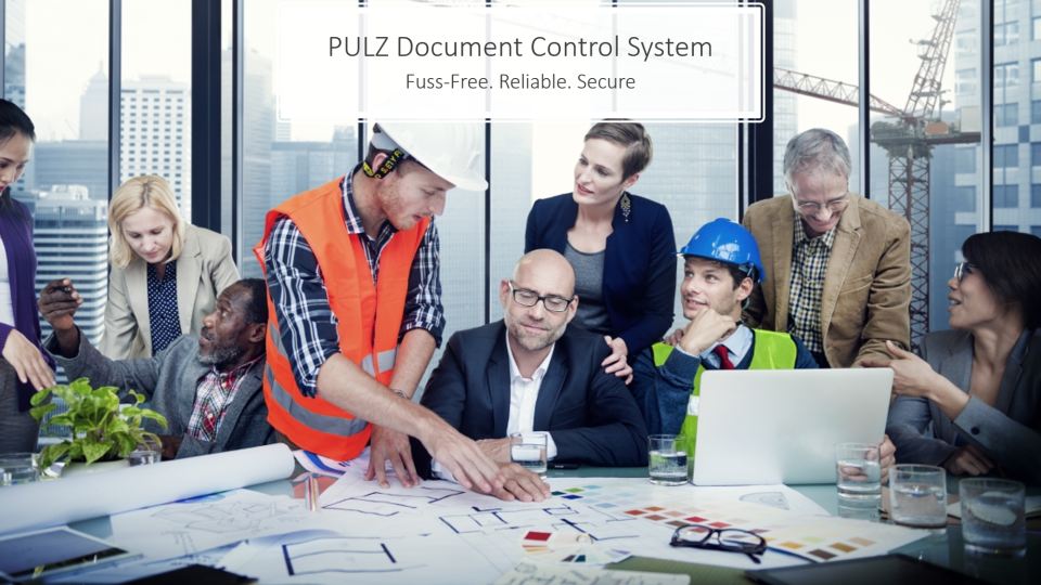 screenshot of PULZ Document Control System